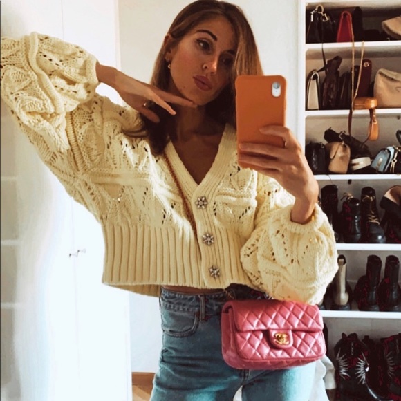 Zara jeweled buttons cardigan bloggers fav… - Picture 5 of 16